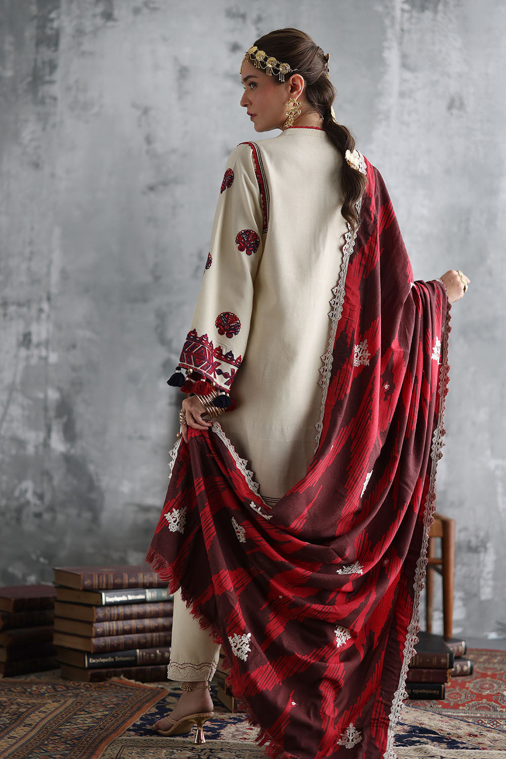 Gul Ahmad | Embroidered Printed Karandi Winter | AY-62012