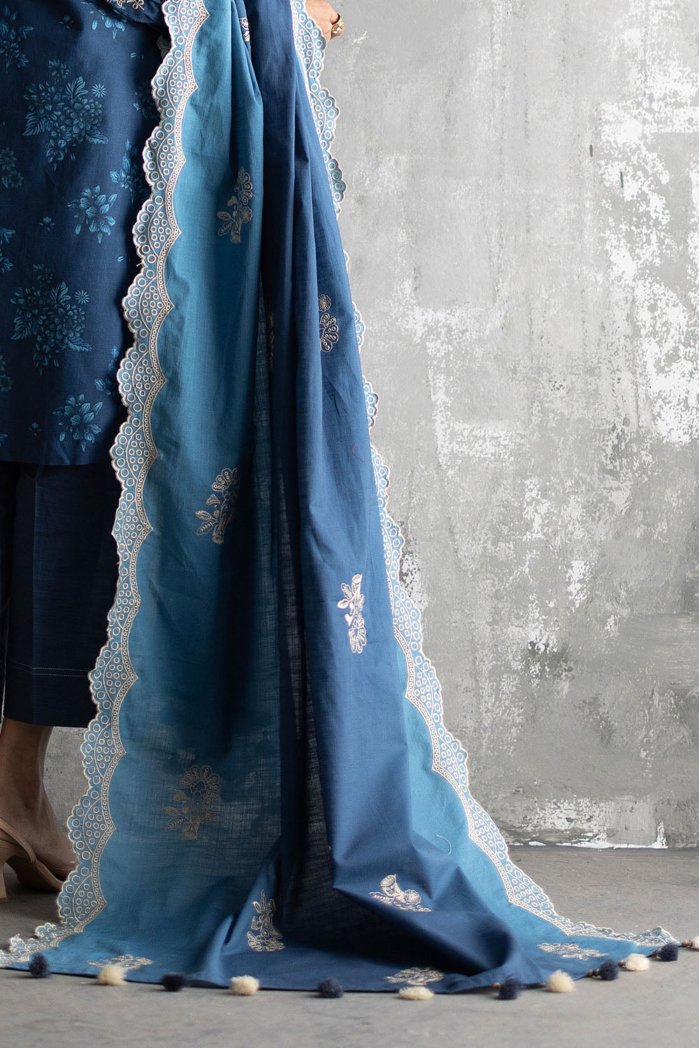Gul Ahmad | Embroidered Printed Khaddar Winter | K-62065