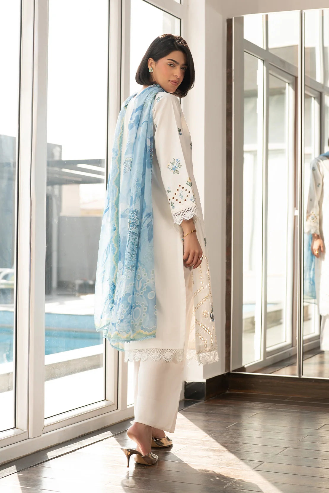 Rashid | Ekiya Embroidered Lawn | 3764