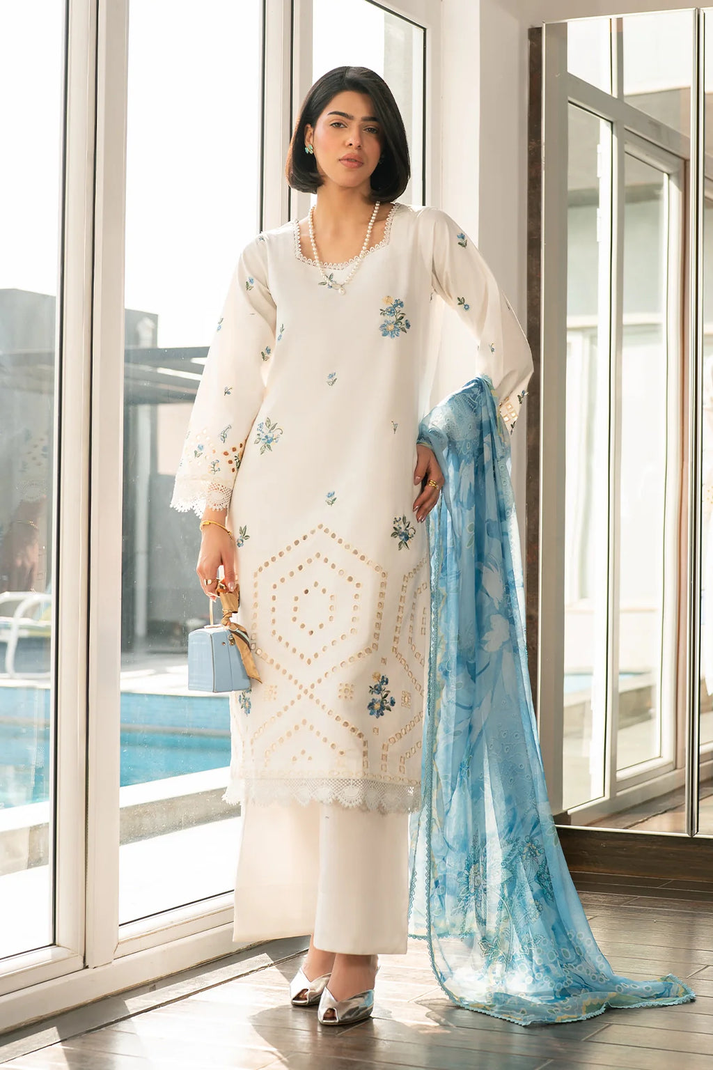 Rashid | Ekiya Embroidered Lawn | 3764