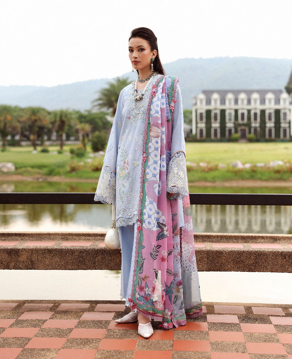 Republic | Lilas Luxury Unstitched Lawn '26 | Elowen