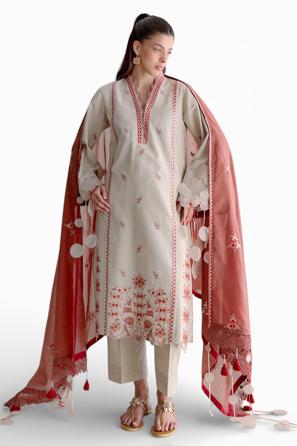 Gul Ahmad | Summer Embroidered Lawn Suit | PM-62056