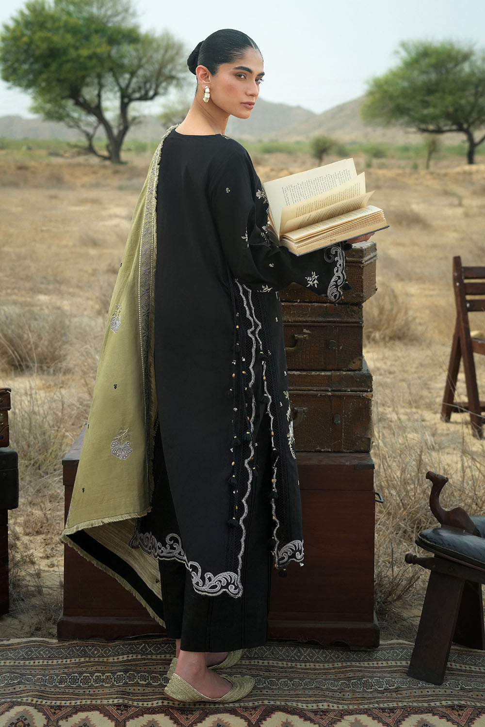 Gul Ahmad | Embroidered Khaddar Winter | K-62008