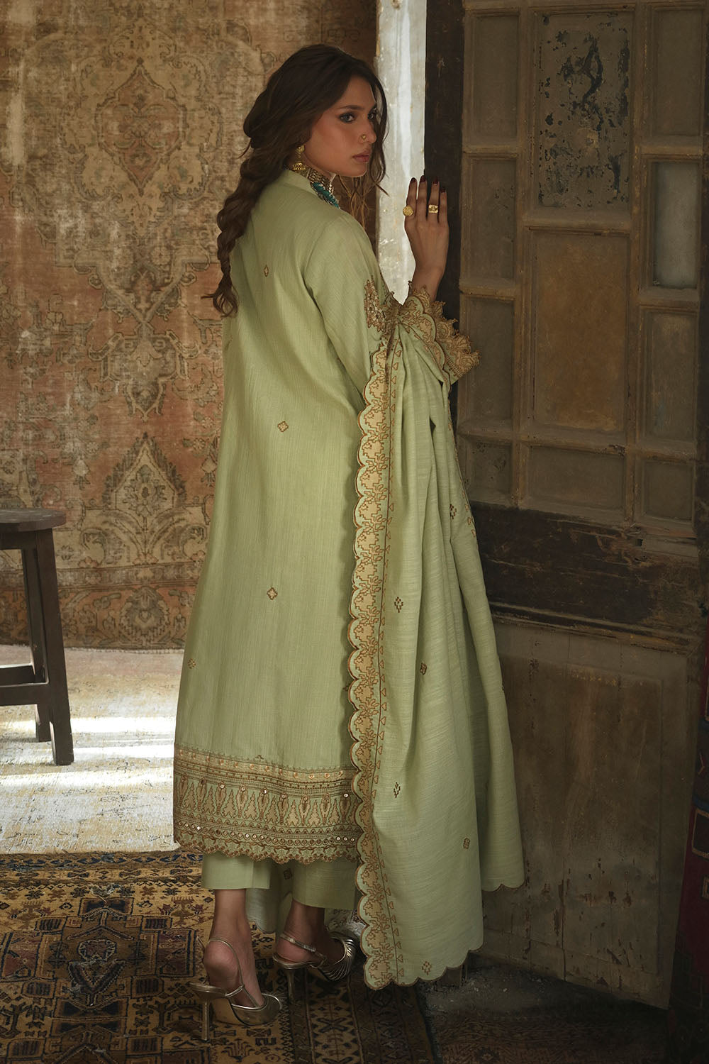 Gul Ahmad | Embroidered Khaddar Winter | K-62056