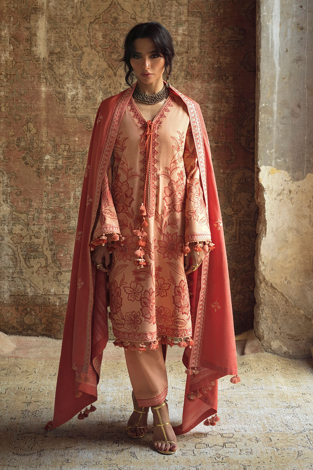 Gul Ahmad | Embroidered Khaddar Winter | K-62057