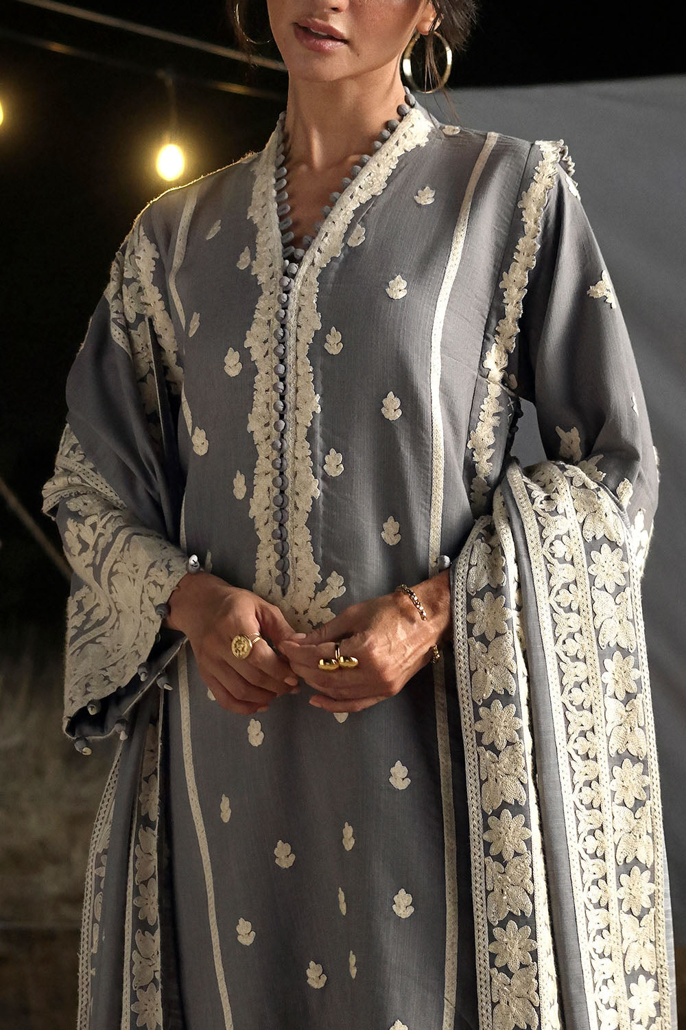 Gul Ahmad | Embroidered Khaddar Winter | K-62071