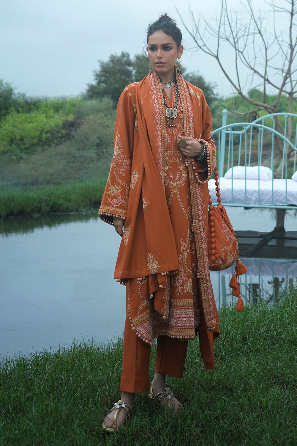 Gul Ahmad | Embroidered Pashmina Winter | AP-62009