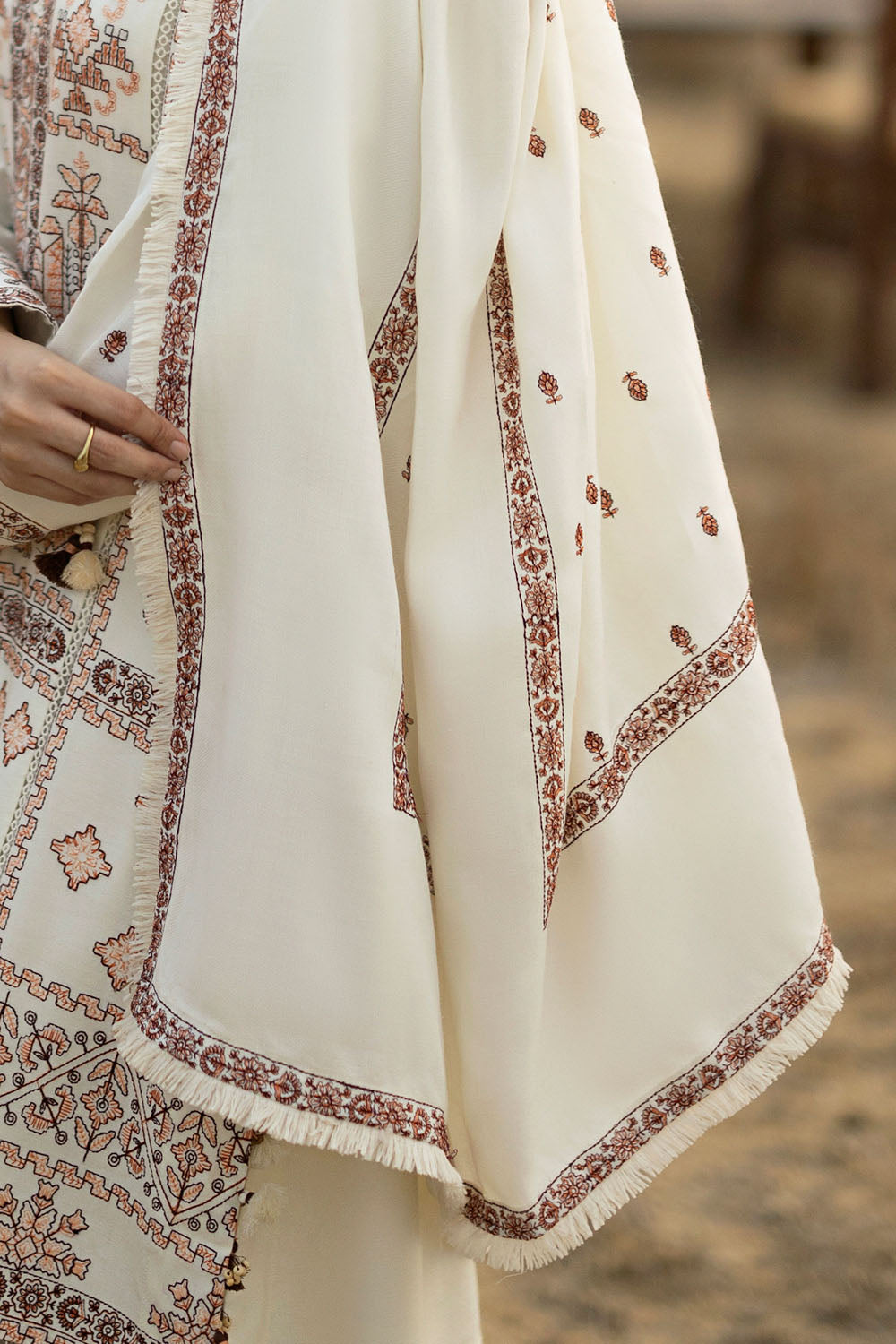 Gul Ahmad | Embroidered Pashmina Winter | AP-62035