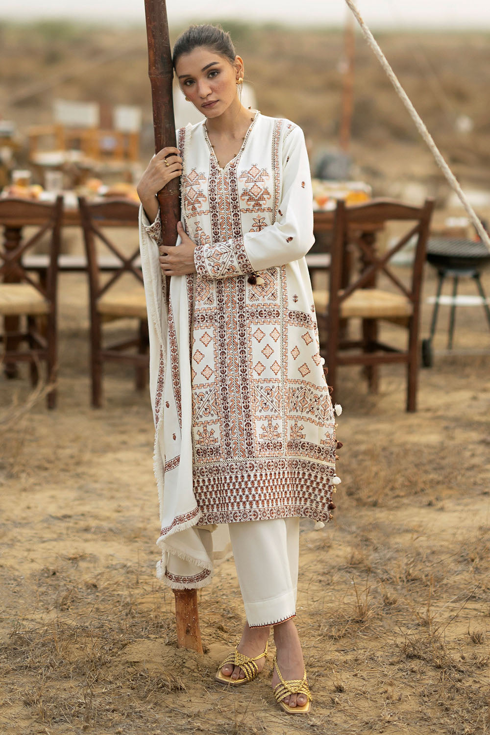 Gul Ahmad | Embroidered Pashmina Winter | AP-62035