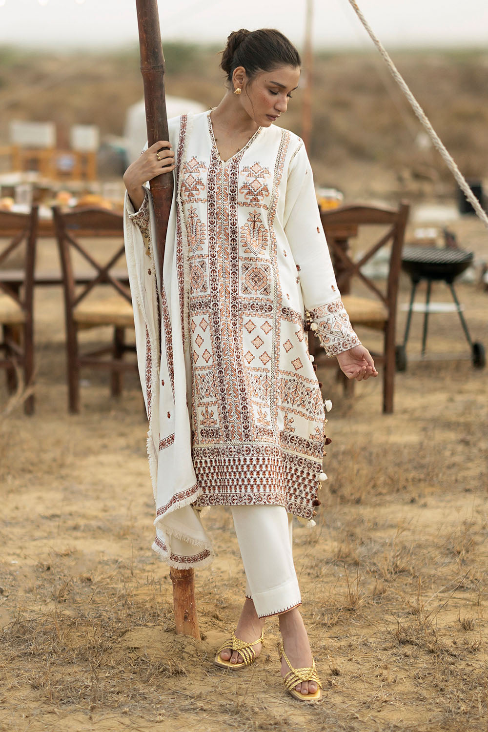 Gul Ahmad | Embroidered Pashmina Winter | AP-62035
