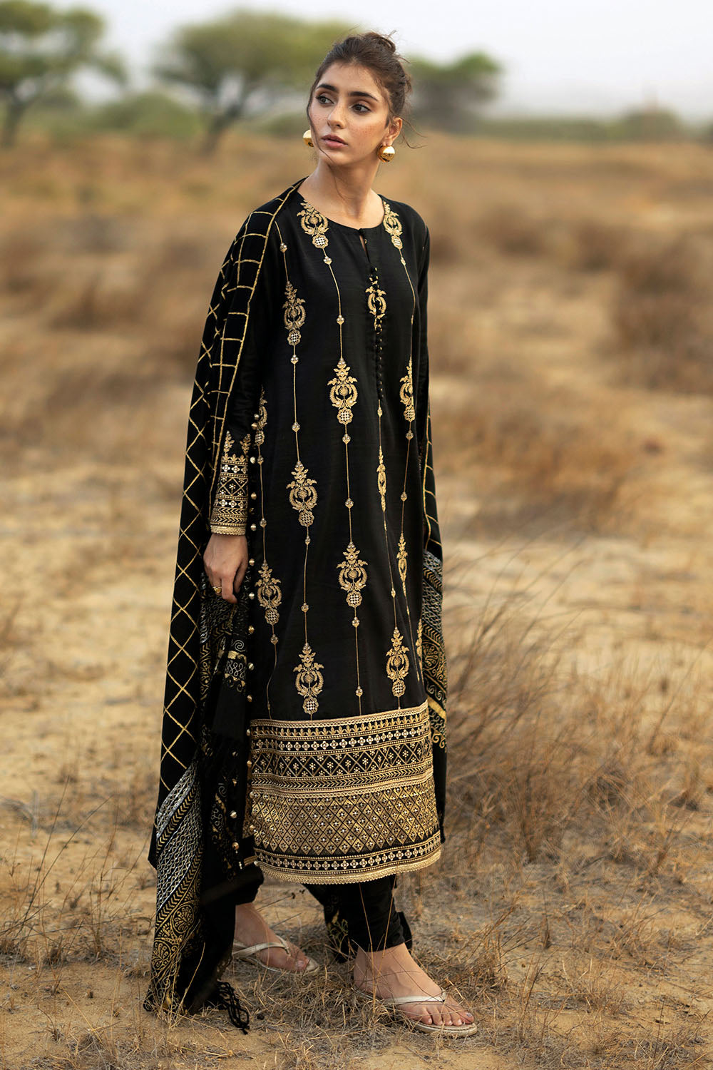 Gul Ahmad | Embroidered Khaddar Winter | AP-62031