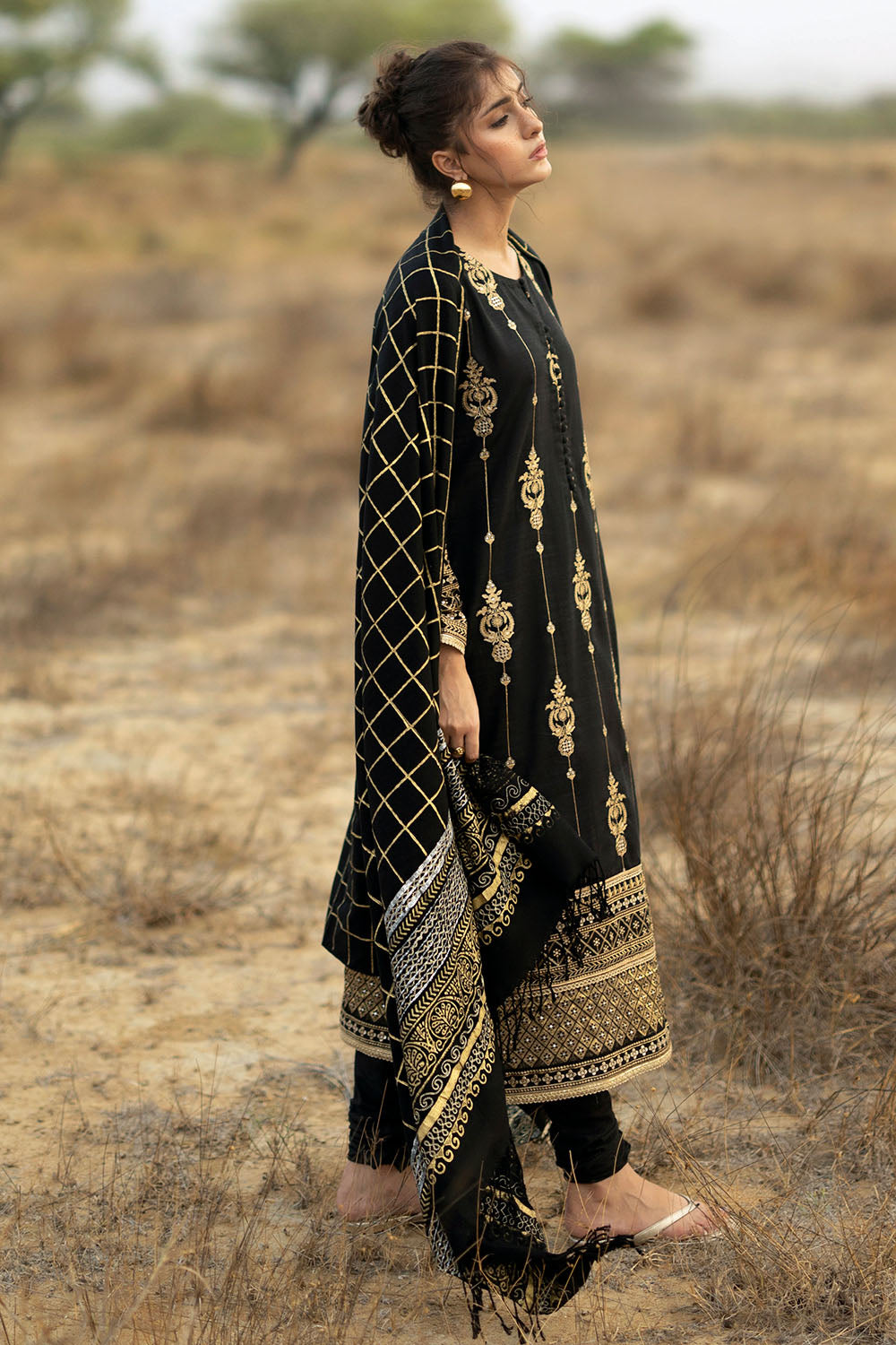 Gul Ahmad | Embroidered Khaddar Winter | AP-62031