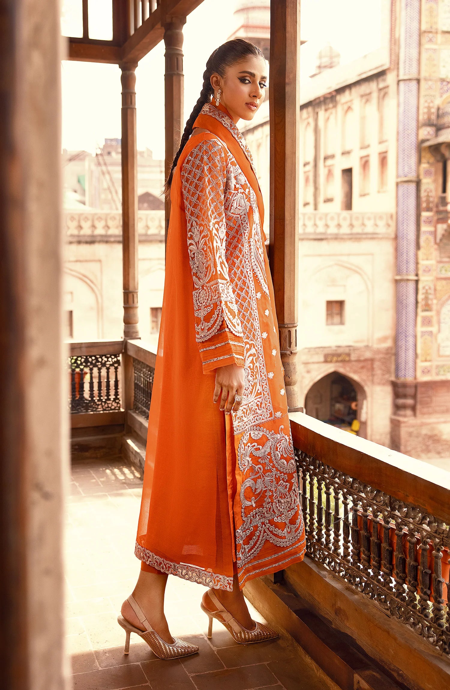 MARYAM N MARIA | Khoobsurat luxury formal | Russet Orange (MS23-544)