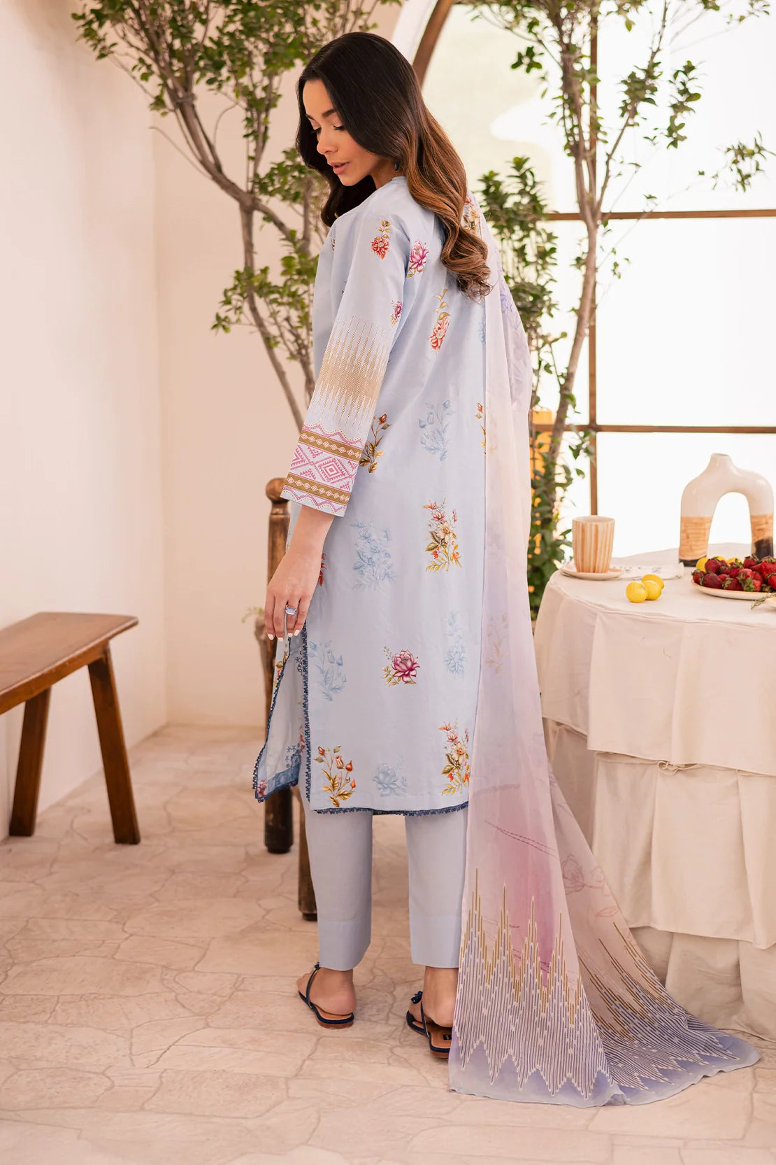 Rashid Textile | Floral Oasis Embroidered Lawn | 021