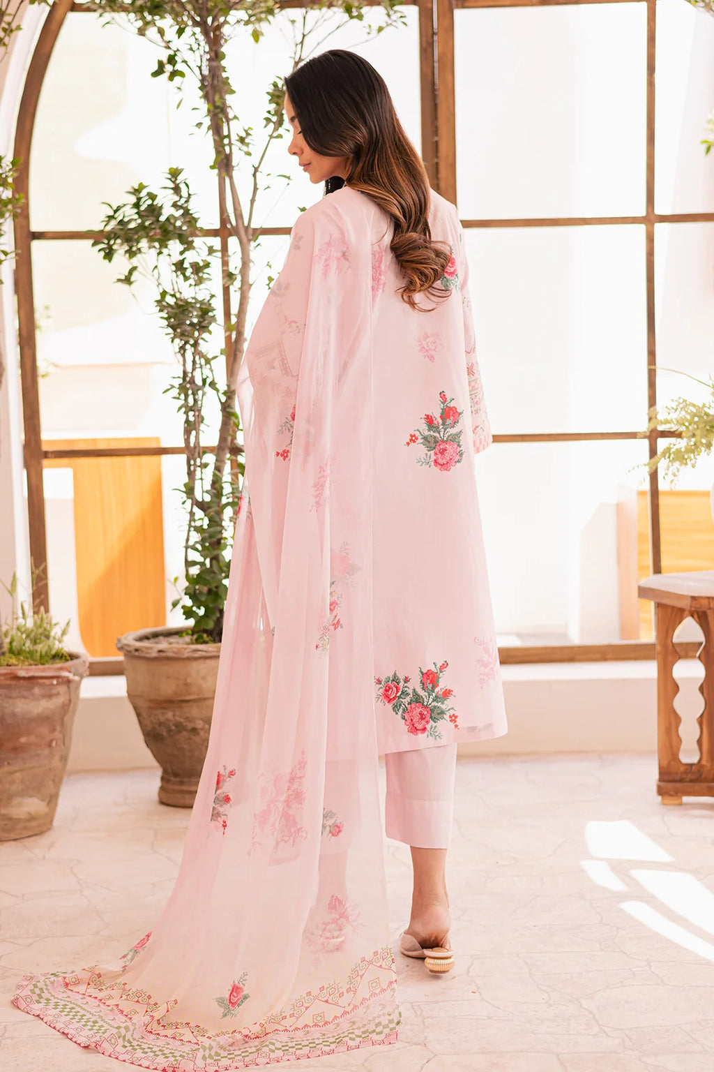 Rashid Textile | Floral Oasis Embroidered Lawn | 023