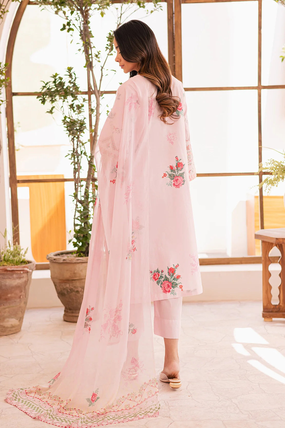 Rashid Textile | Floral Oasis Embroidered Lawn | 023