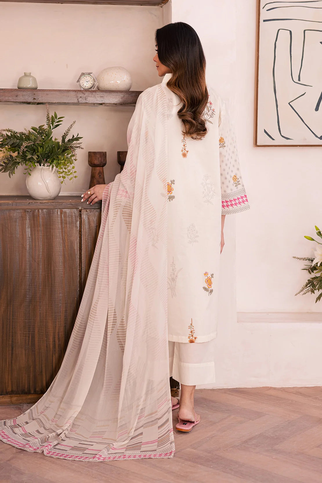 Rashid Textile | Floral Oasis Embroidered Lawn | 024