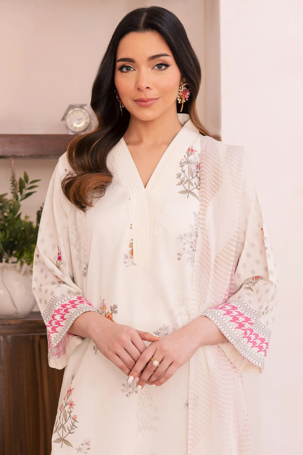 Rashid Textile | Floral Oasis Embroidered Lawn | 024