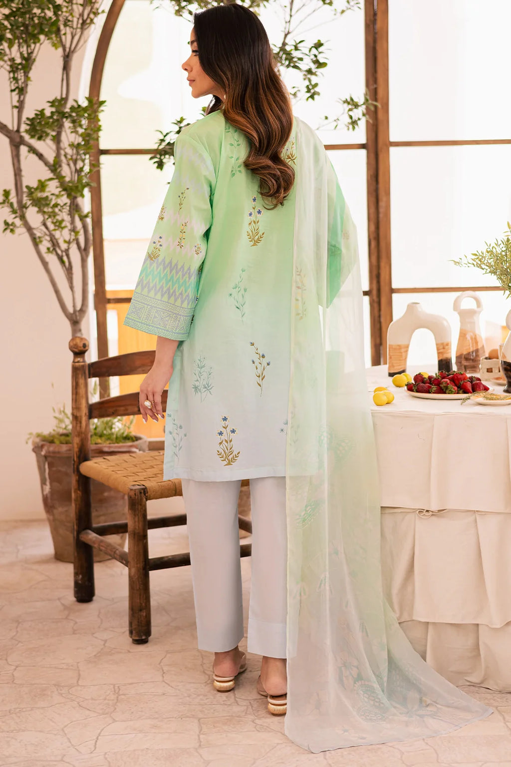 Rashid Textile | Floral Oasis Embroidered Lawn | 025