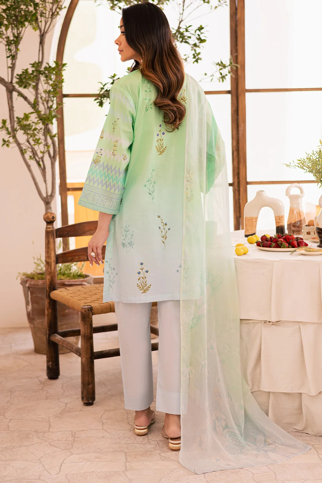 Rashid Textile | Floral Oasis Embroidered Lawn | 025