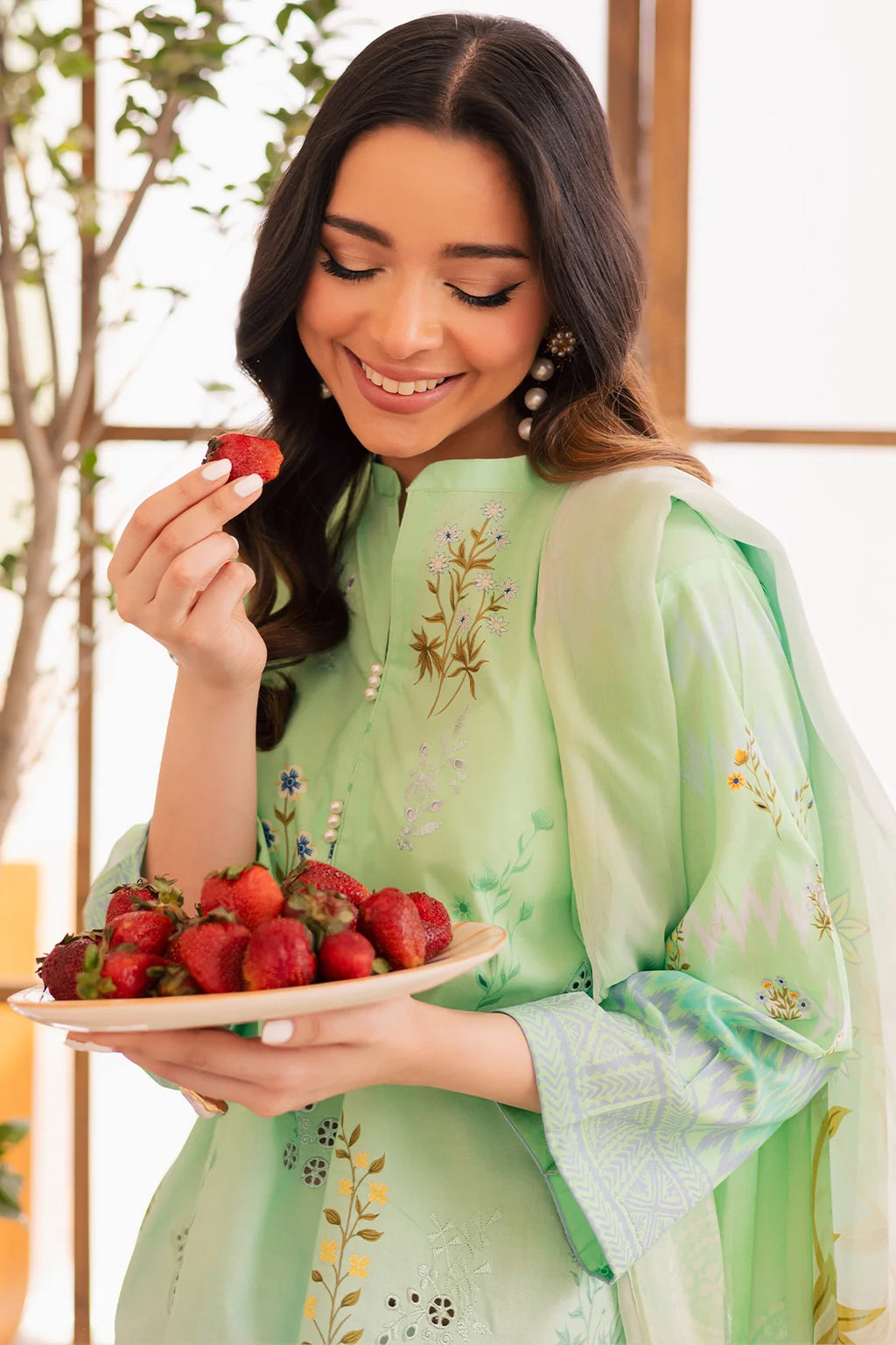 Rashid Textile | Floral Oasis Embroidered Lawn | 025