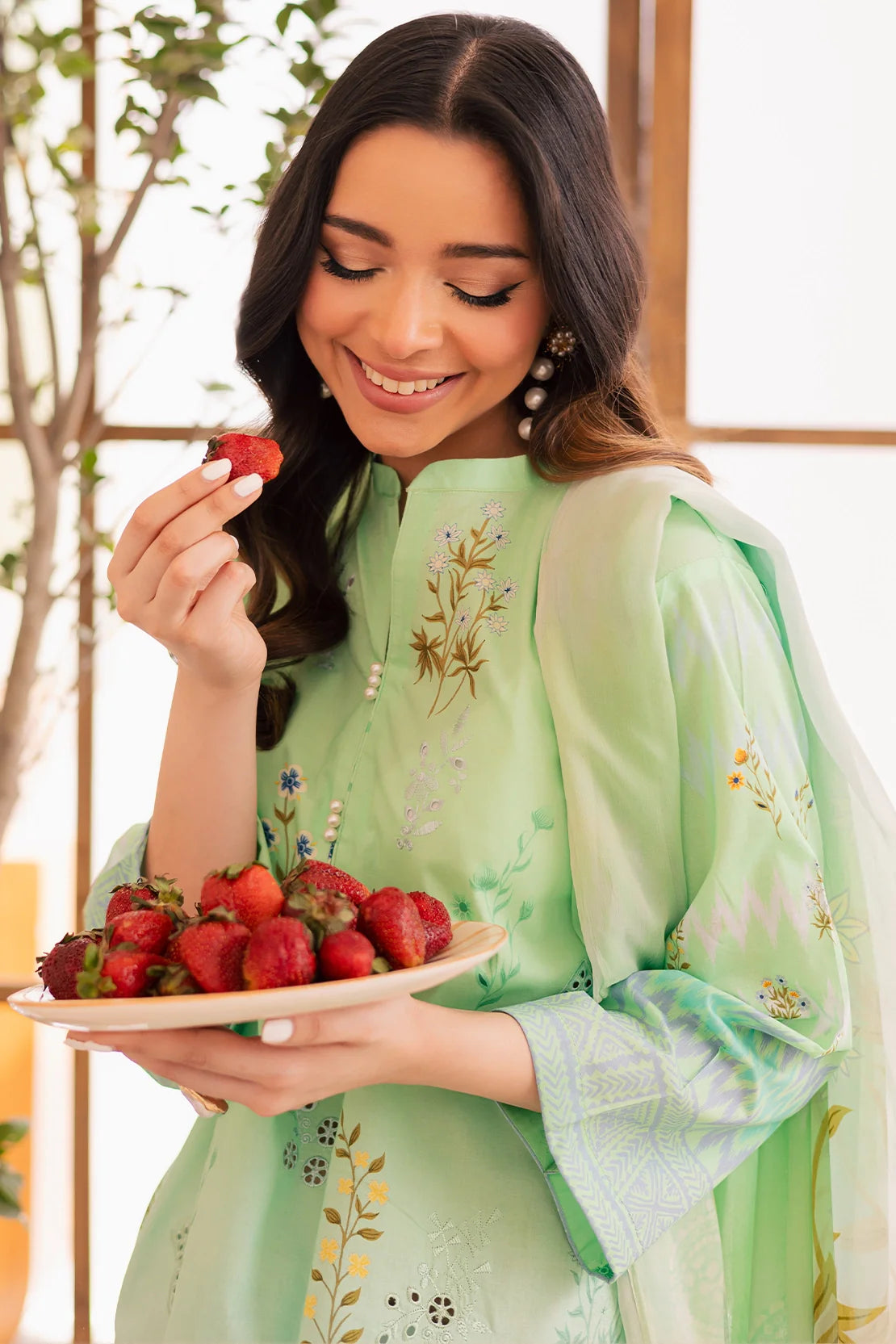 Rashid Textile | Floral Oasis Embroidered Lawn | 025