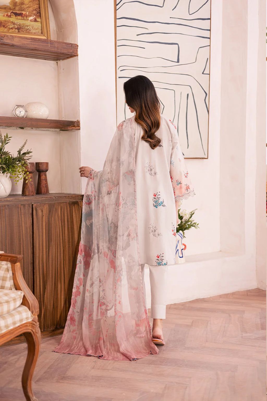 Rashid Textile | Floral Oasis Embroidered Lawn | 026