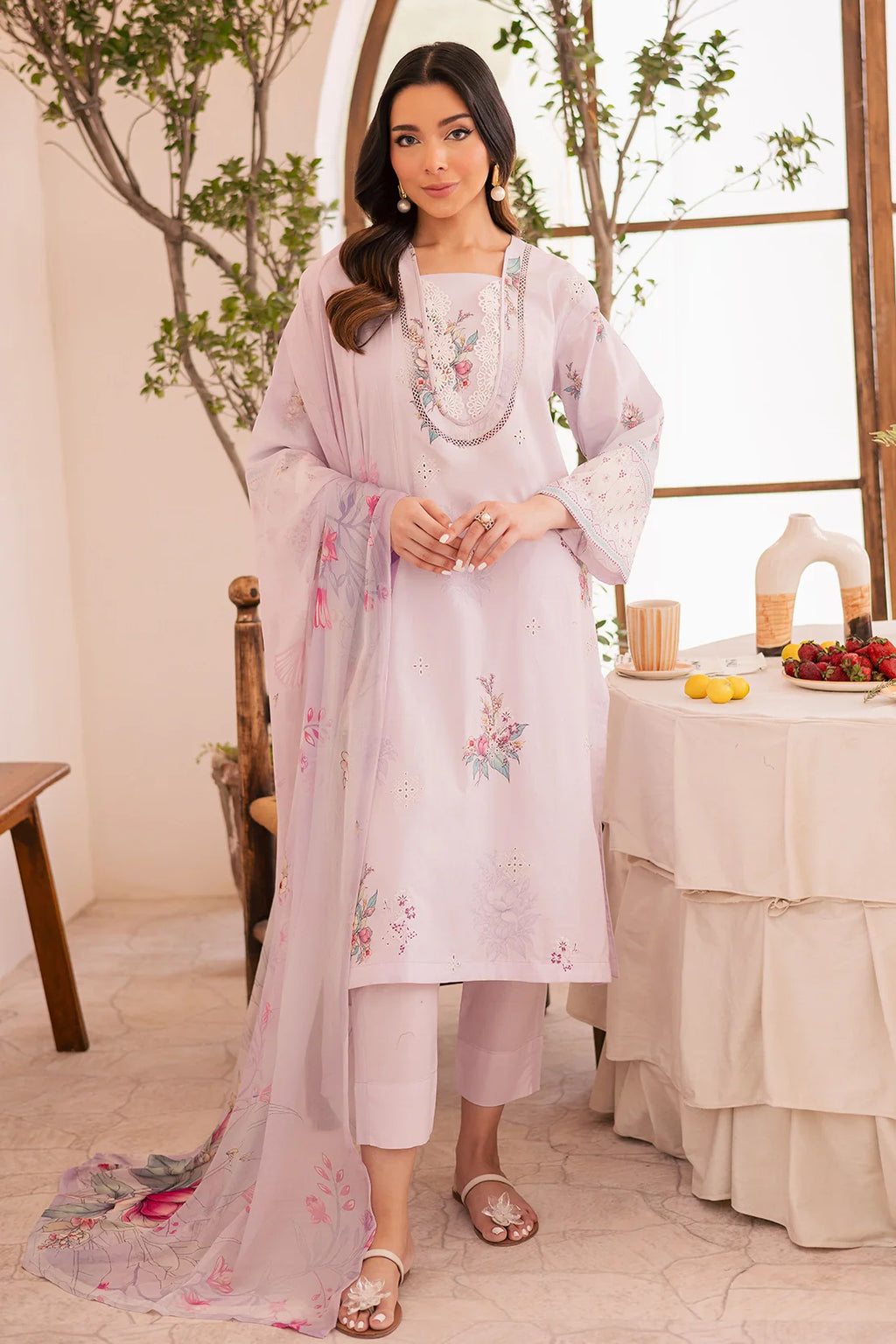 Rashid Textile | Floral Oasis Embroidered Lawn | 027