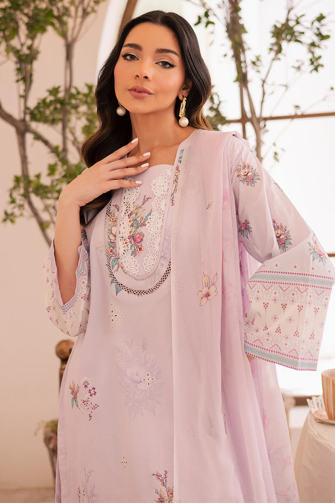 Rashid Textile | Floral Oasis Embroidered Lawn | 027