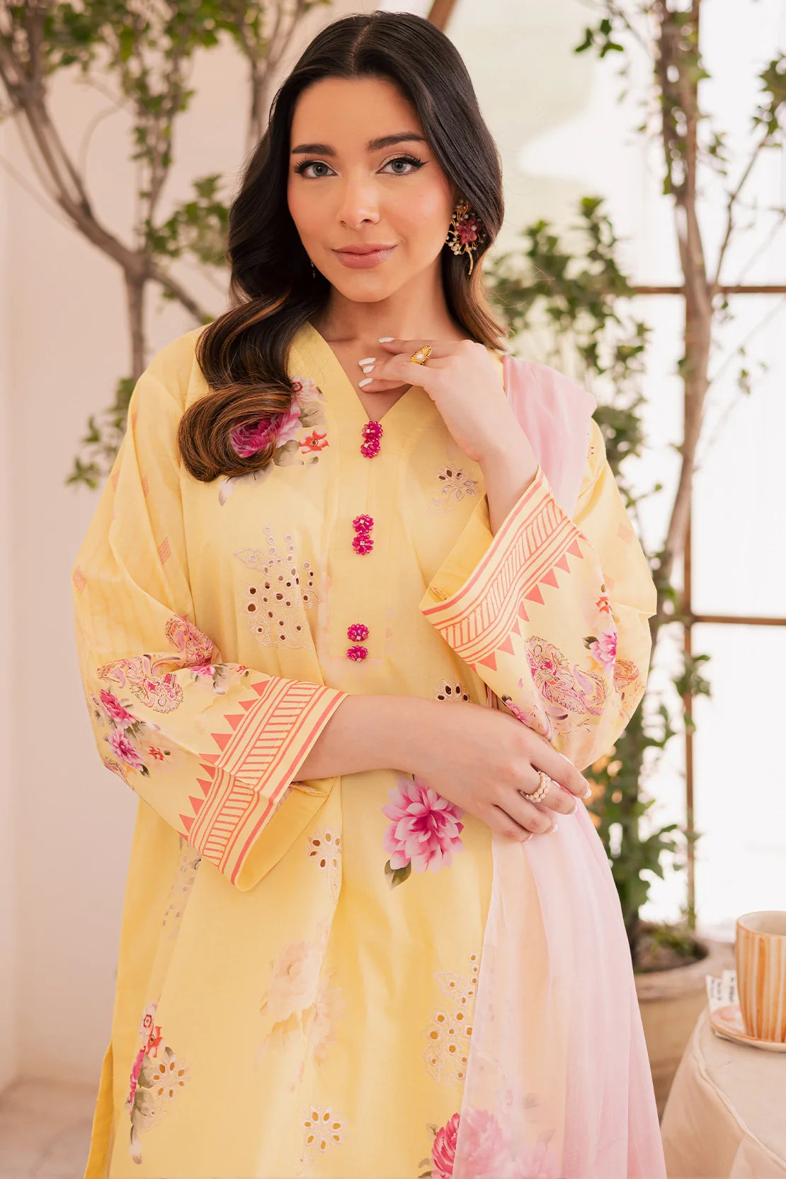Rashid Textile | Floral Oasis Embroidered Lawn | 028