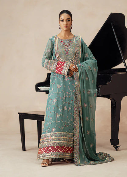 MARYUM-N-MARIA | Embroidered Chiffon | MAHSA