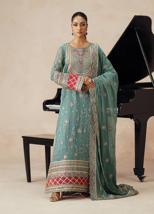 MARYUM-N-MARIA | Embroidered Chiffon | MAHSA