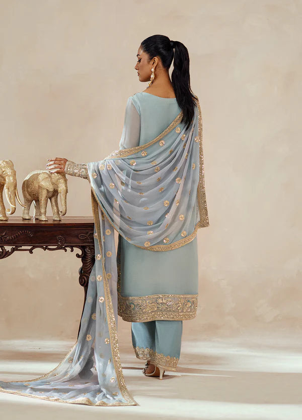 MARYUM-N-MARIA | Embroidered Chiffon | AZITA
