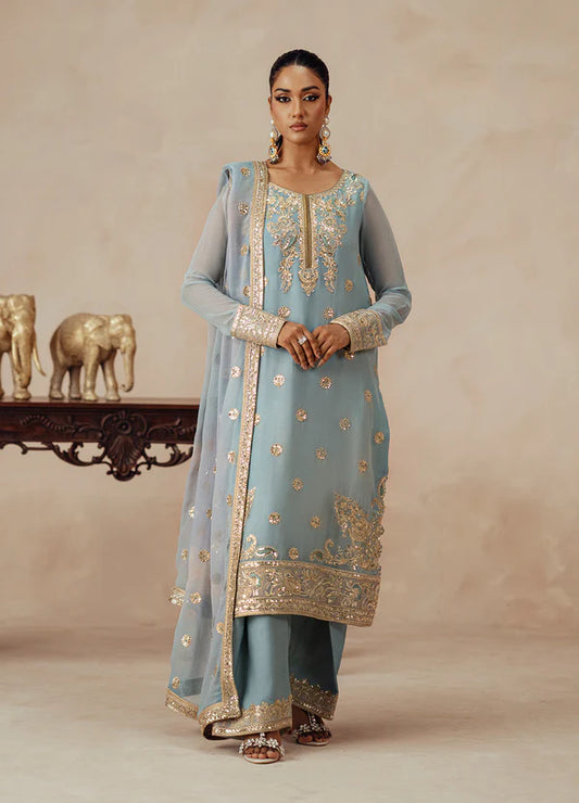 MARYUM-N-MARIA | Embroidered Chiffon | AZITA