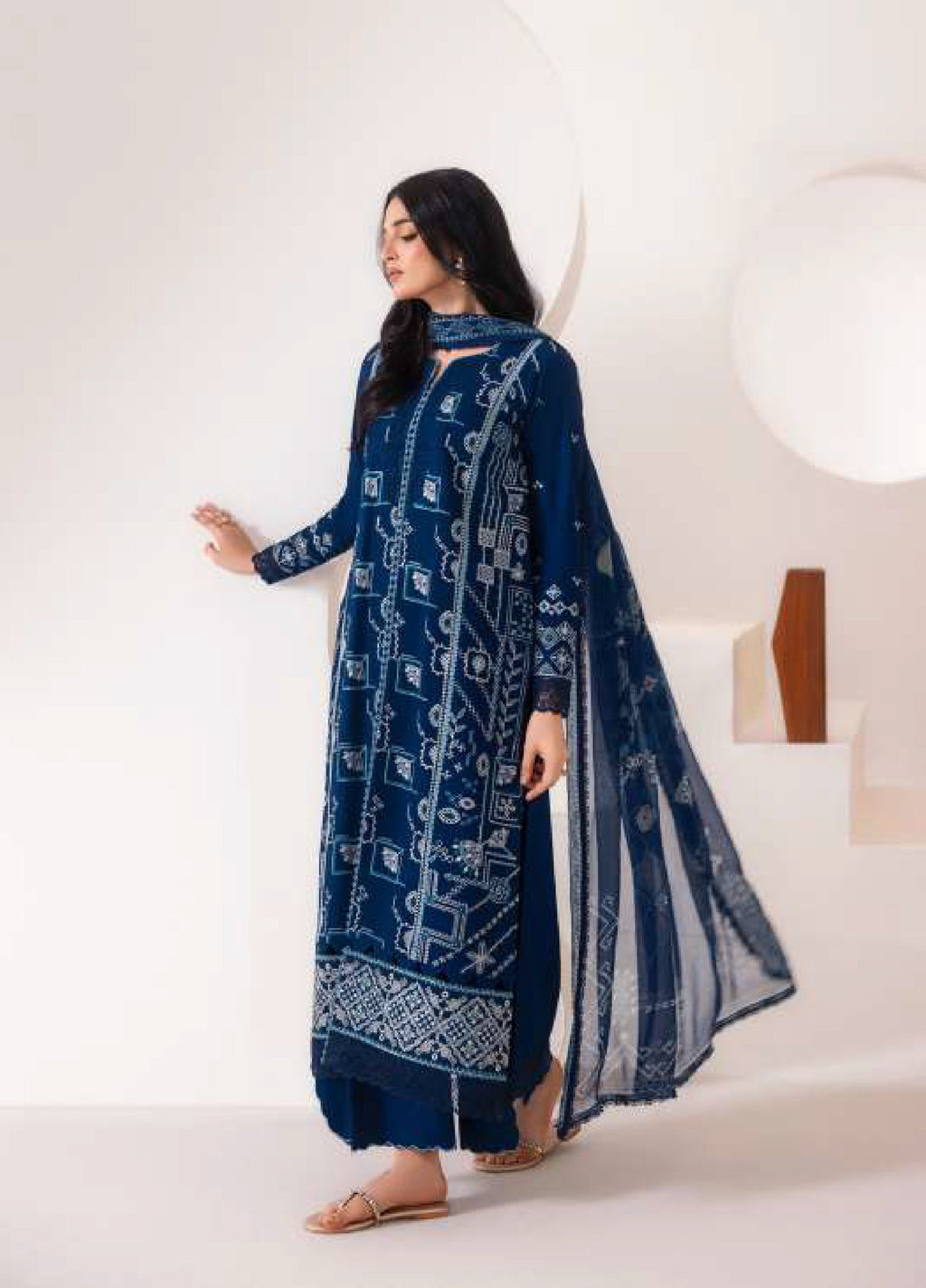 Florent | Zync Embroidered Viscose | FZ-1A
