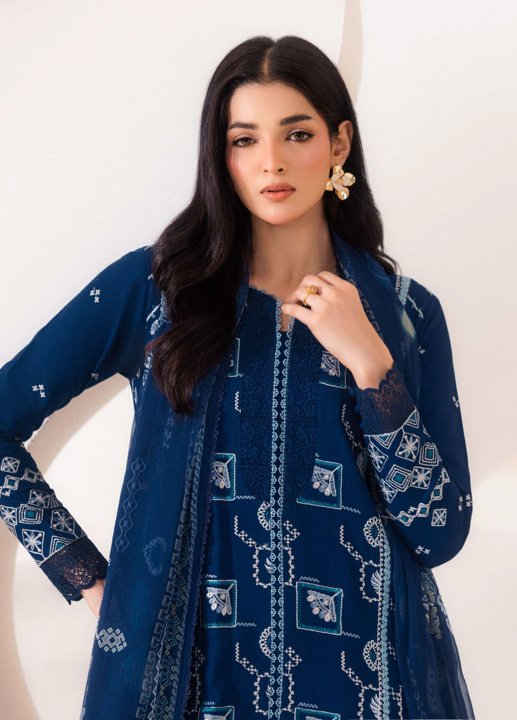 Florent | Zync Embroidered Viscose | FZ-1A