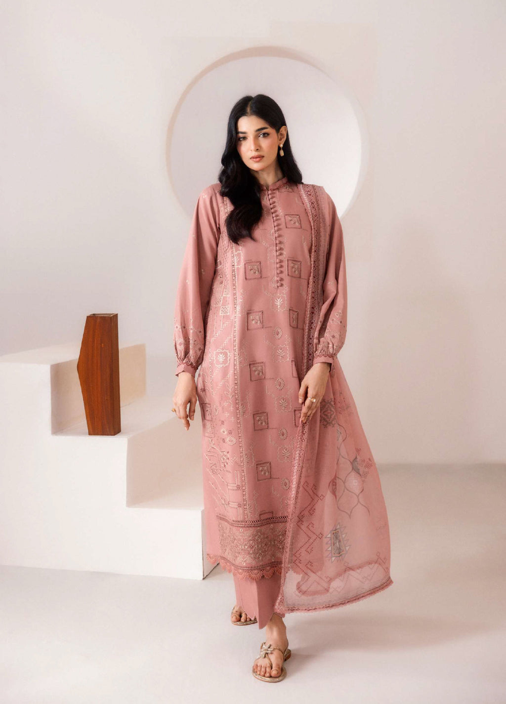Florent | Zync Embroidered Viscose | FZ-1B