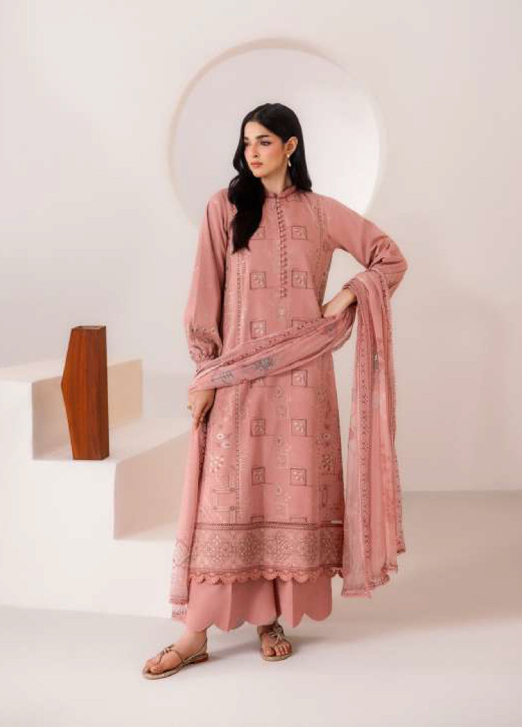 Florent | Zync Embroidered Viscose | FZ-1B