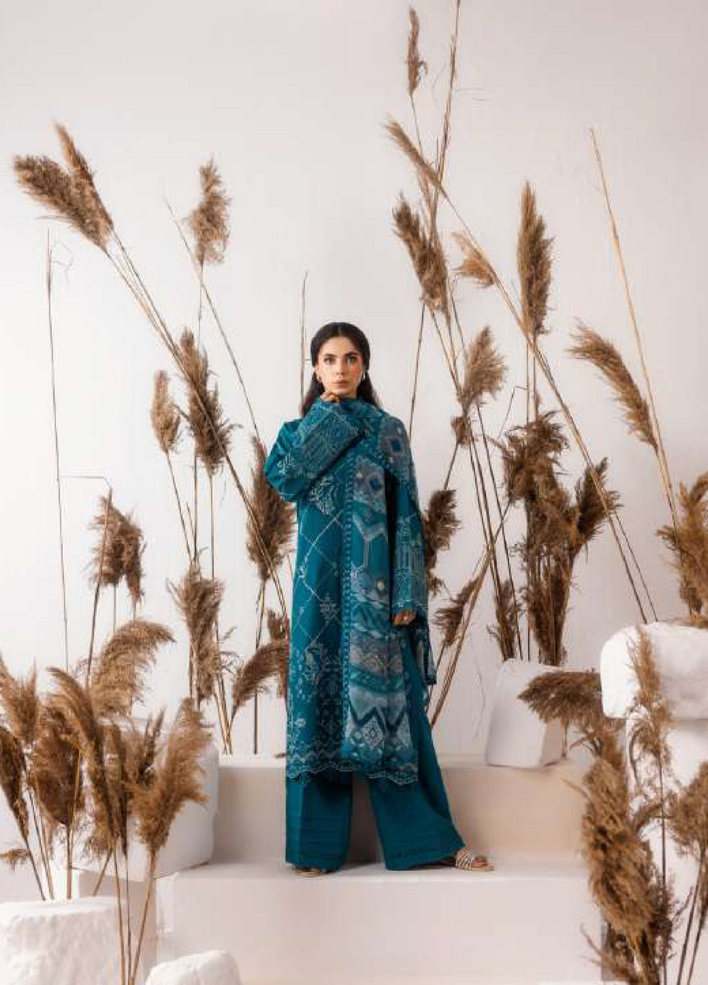 Florent | Zync Embroidered Viscose | FZ-2A