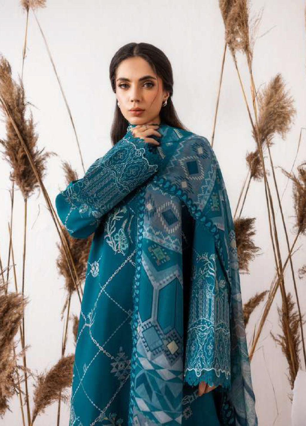 Florent | Zync Embroidered Viscose | FZ-2A