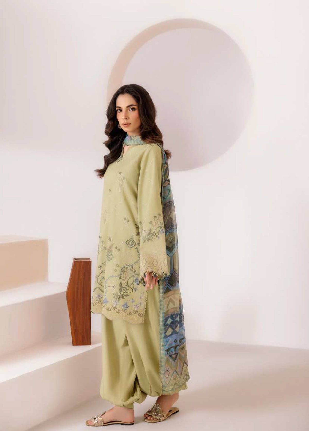 Florent | Zync Embroidered Viscose | FZ-2B