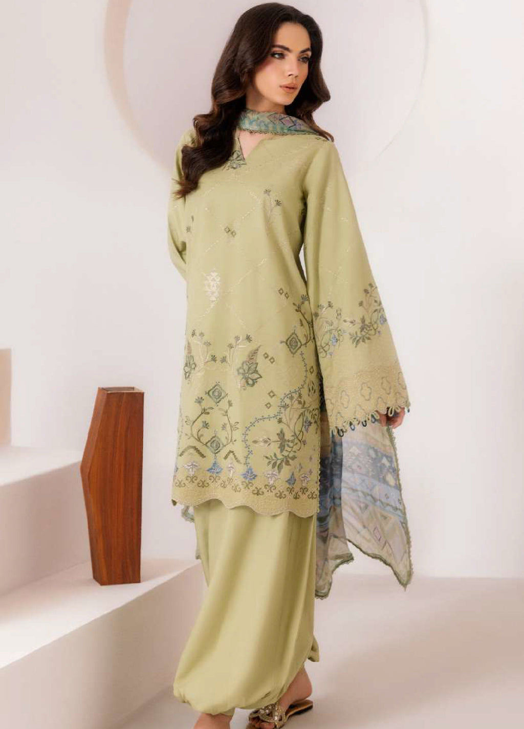 Florent | Zync Embroidered Viscose | FZ-2B