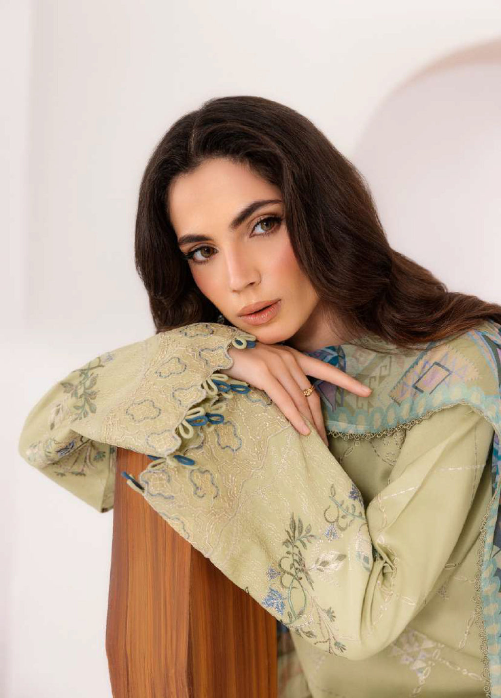 Florent | Zync Embroidered Viscose | FZ-2B