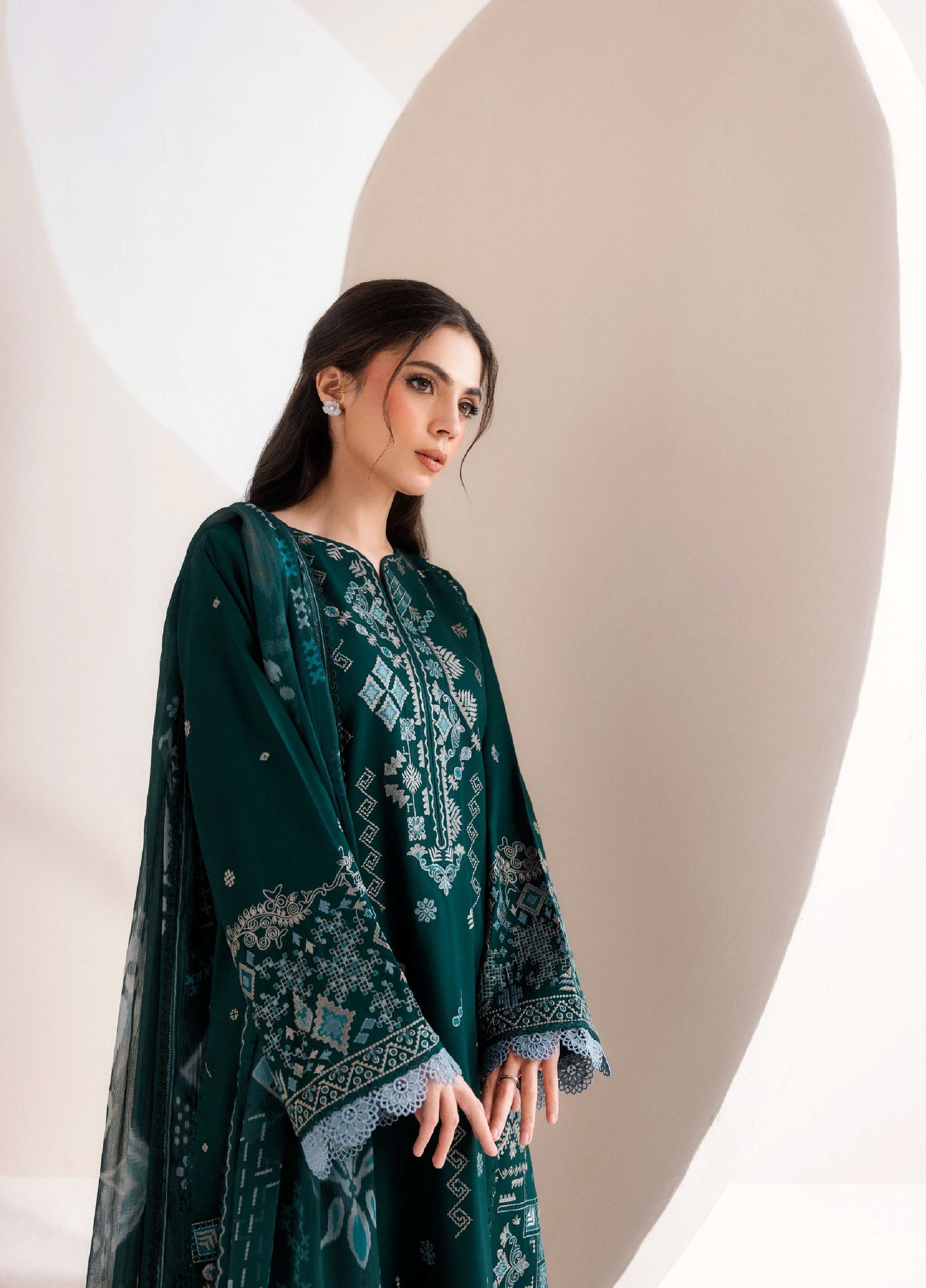 Florent | Zync Embroidered Viscose | FZ-5B