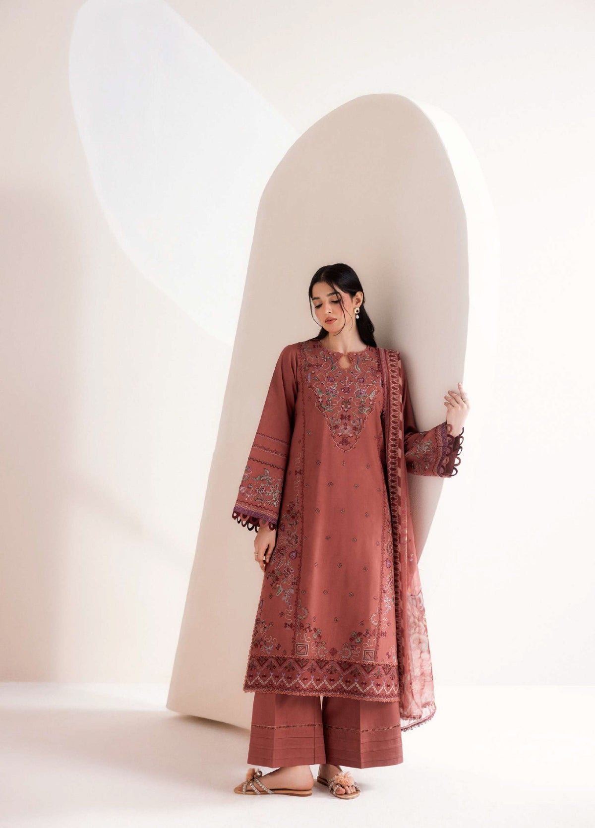 Florent | Zync Embroidered Viscose | FZ-6B