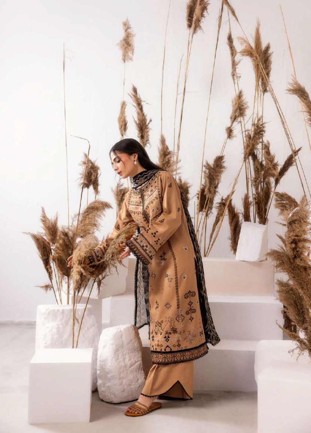 Florent | Zync Embroidered Viscose | FZ-7B