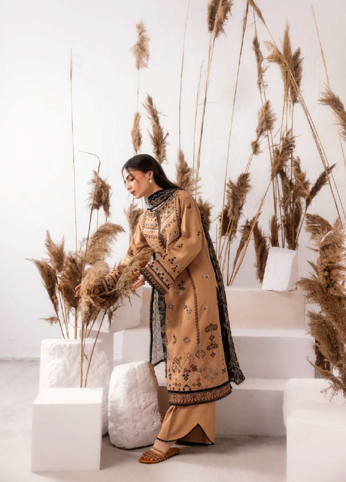 Florent | Zync Embroidered Viscose | FZ-7B
