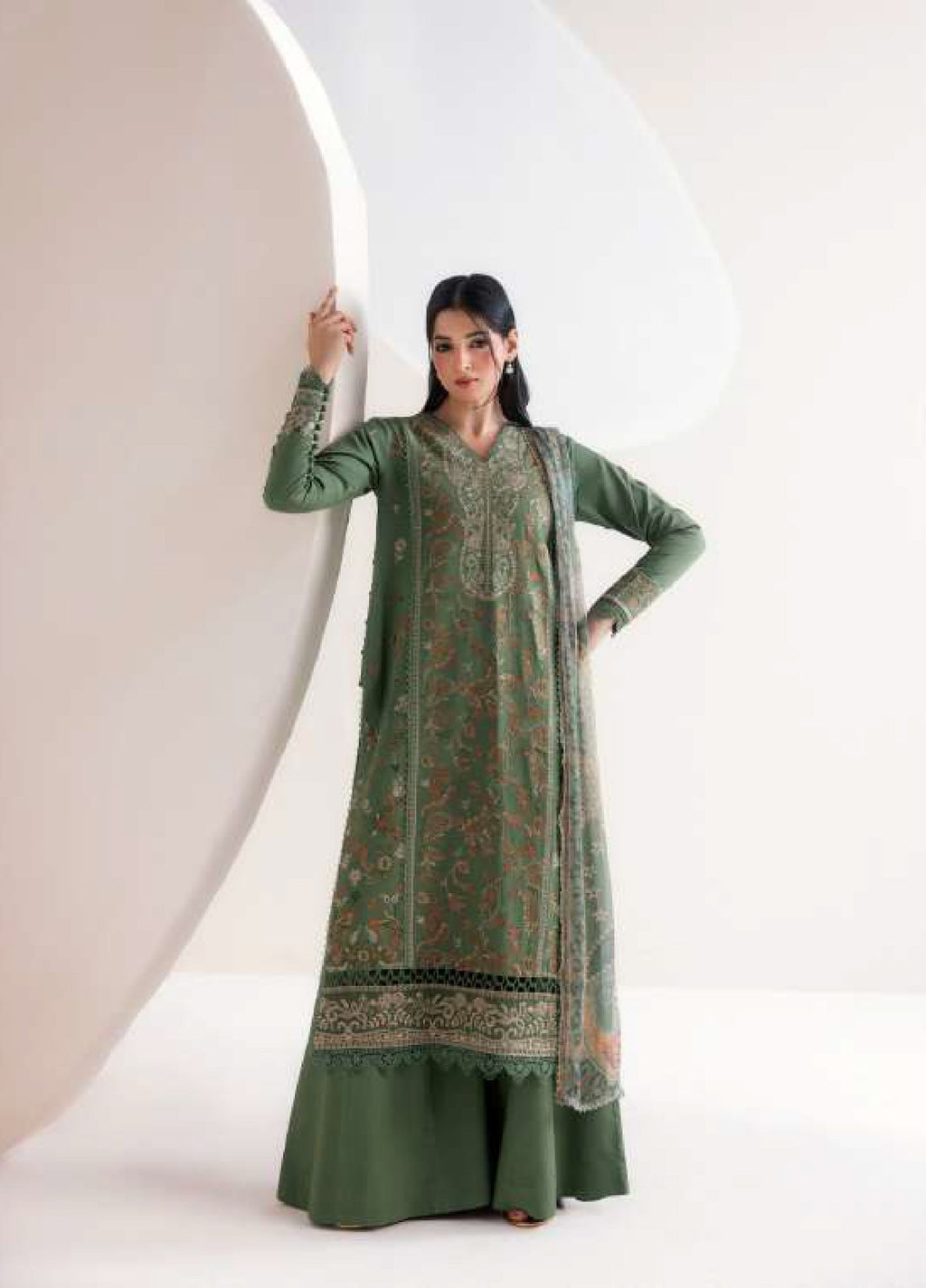 Florent | Zync Embroidered Viscose | FZ-8B