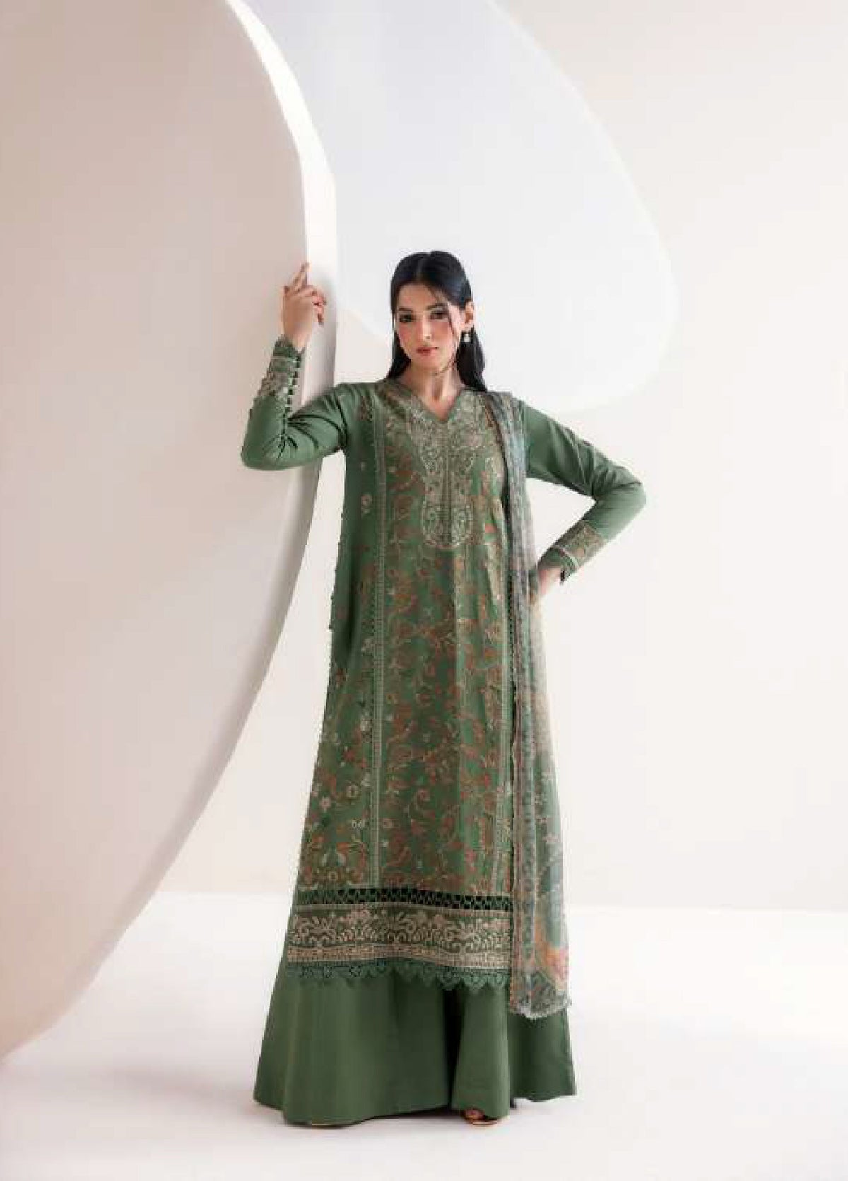 Florent | Zync Embroidered Viscose | FZ-8B