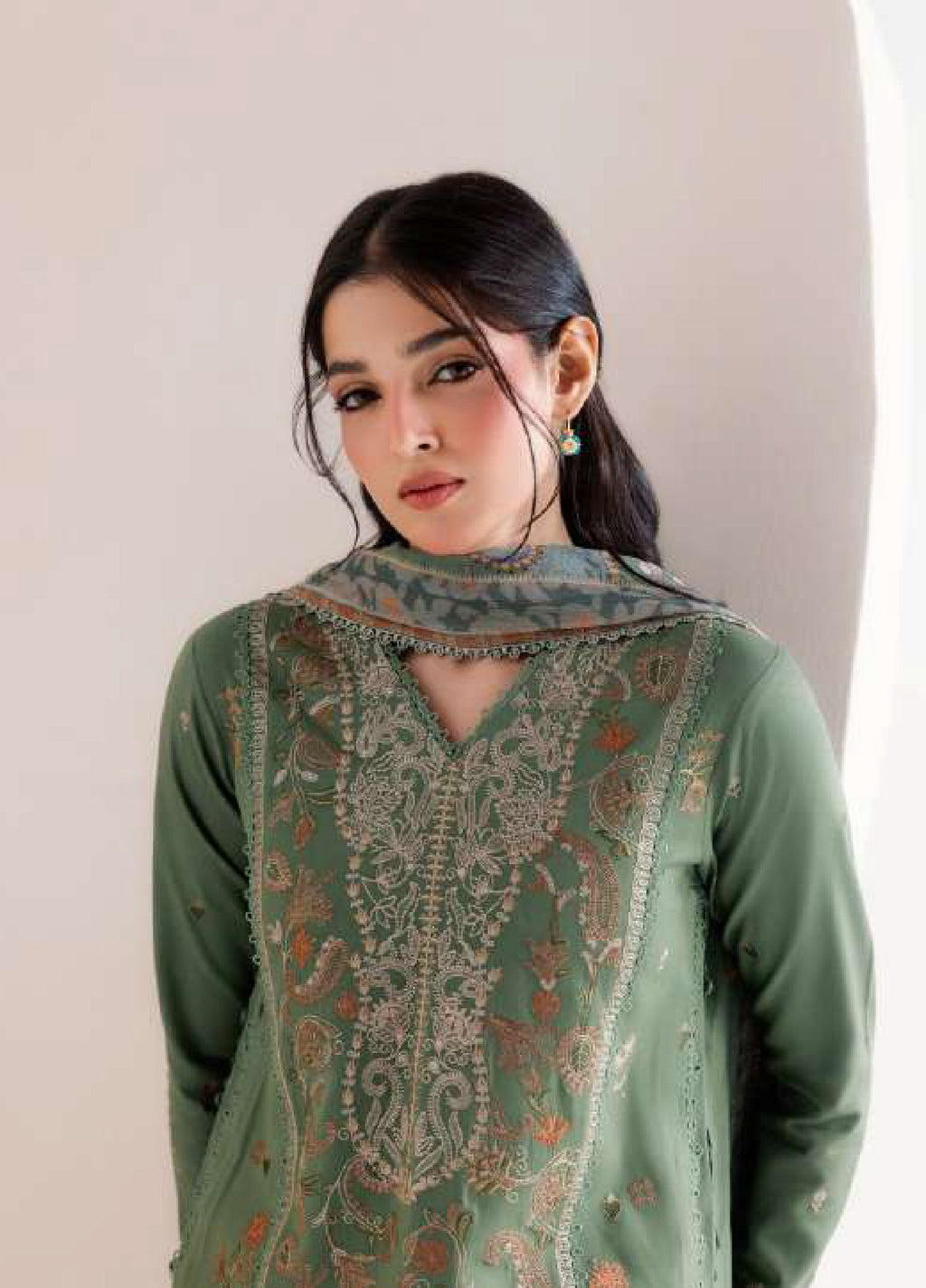 Florent | Zync Embroidered Viscose | FZ-8B